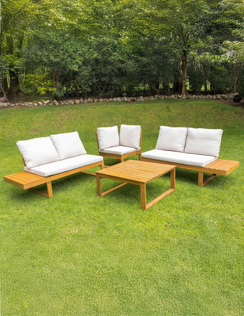 Set modular Lectus de madera 9