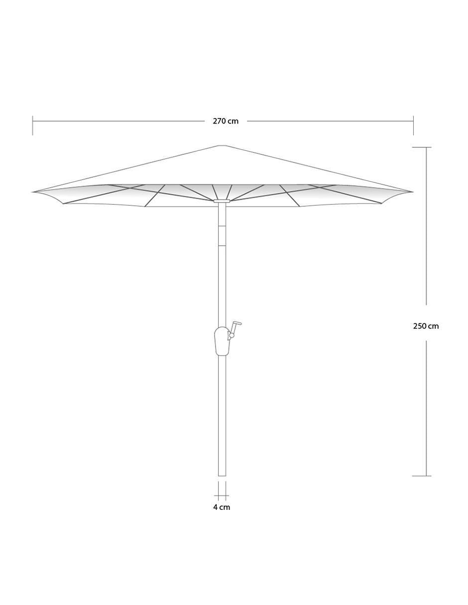Sombrilla para jardín 8