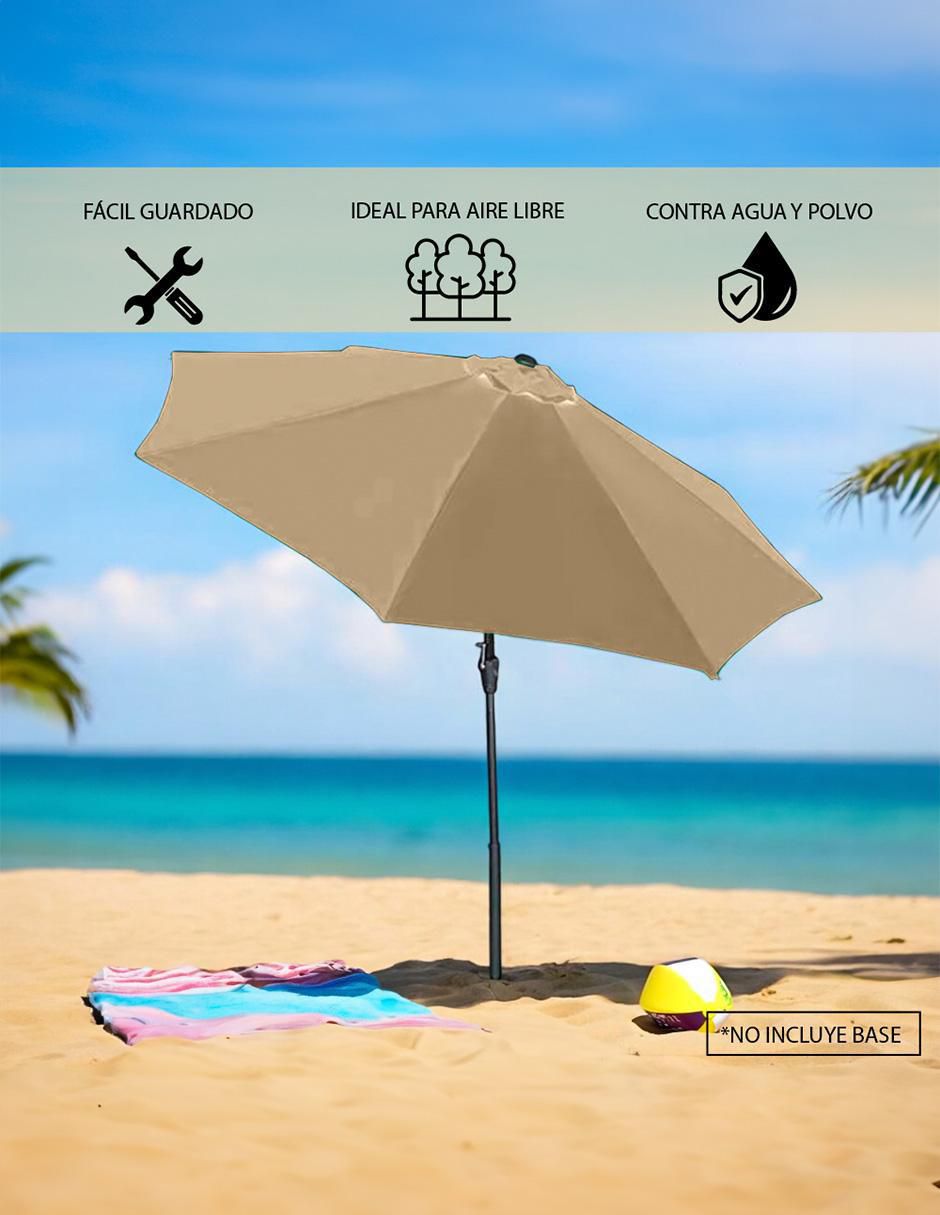 "sombrilla para jardín" ilios innova sombrilla portátil impermeable para jardín, terraza y playa con inclinación ajustable