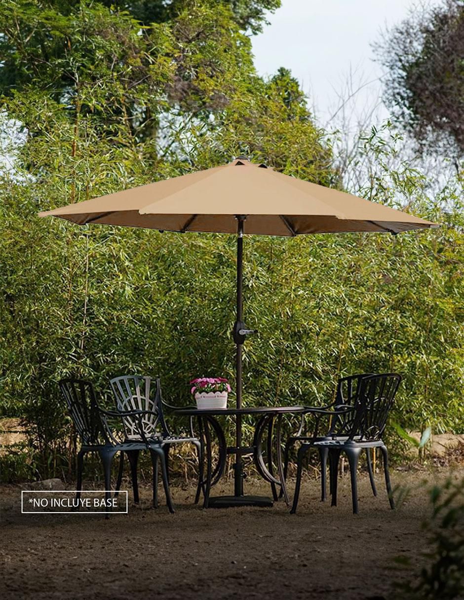 "sombrilla para jardín" ilios innova sombrilla portátil impermeable para jardín, terraza y playa con inclinación ajustable