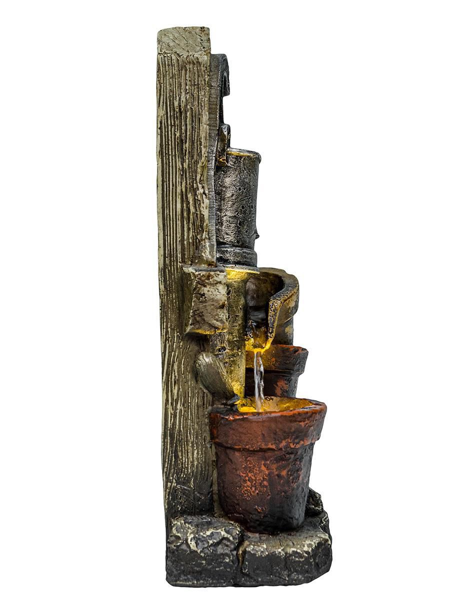 Fuente de agua con luz de poliresina 4