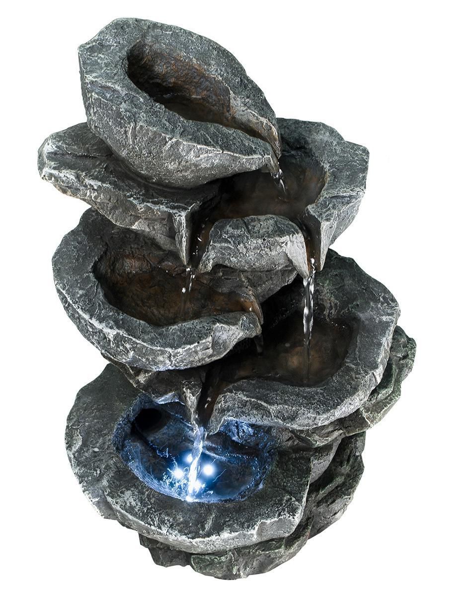 Fuente de agua con luz de poliresina 2