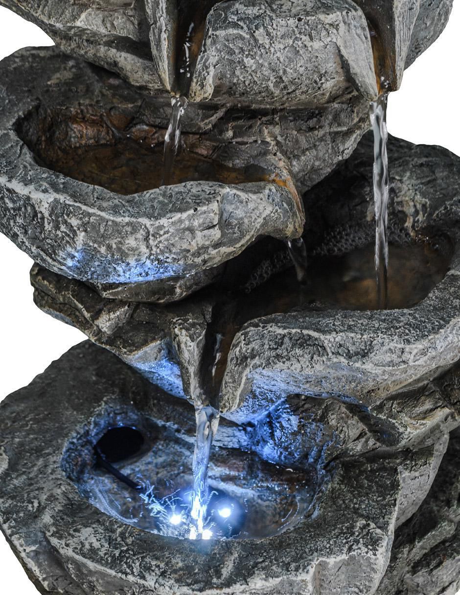 Fuente de agua con luz de poliresina 4