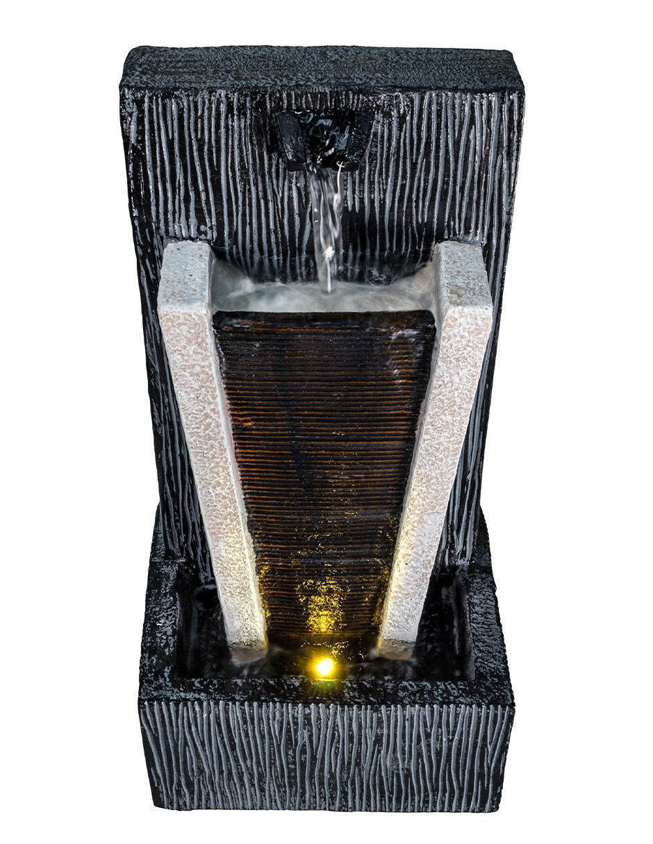 Fuente de agua con luz de poliresina 3