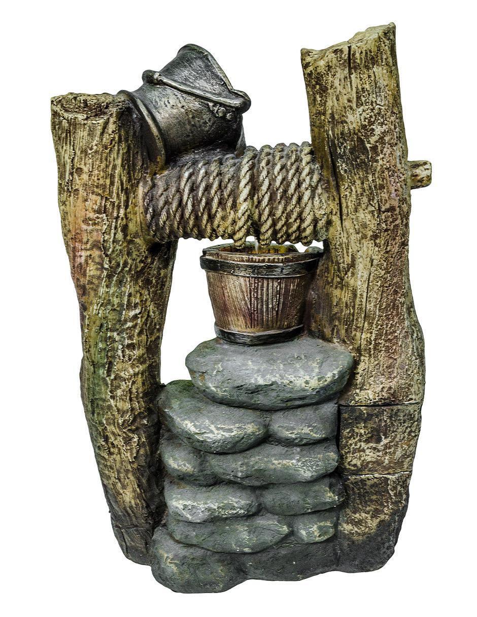 Fuente de agua con luz de poliresina 4