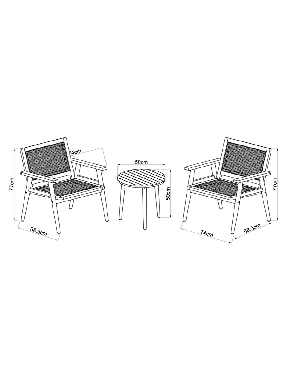 Set terraza Mali 9