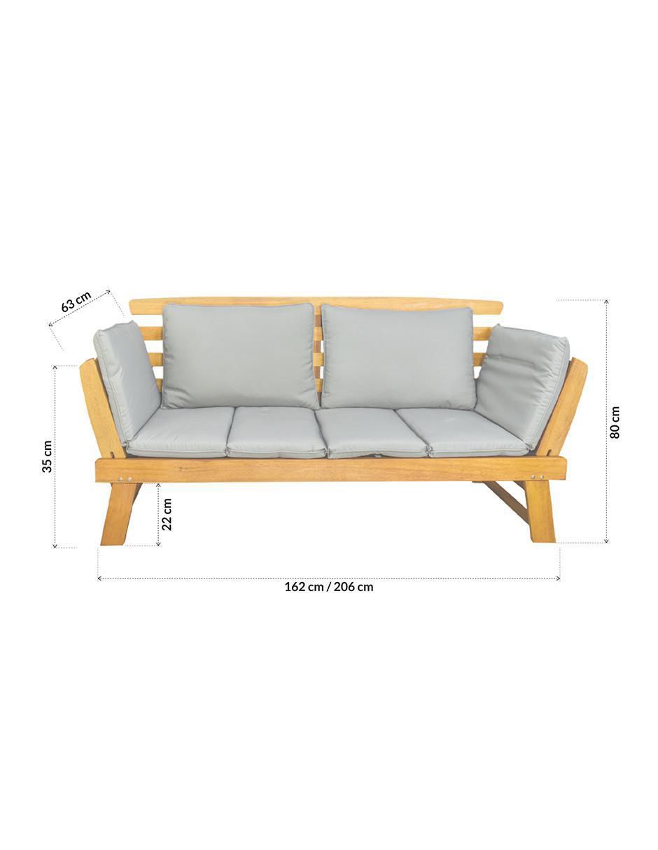 Camastro Lassi de madera acacia 10
