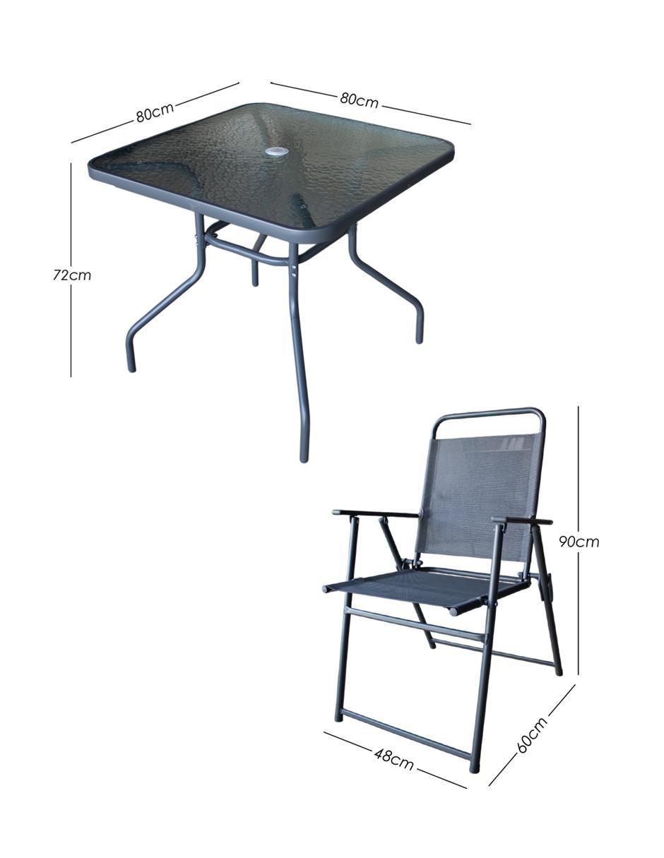 Comedor Jardín para 4 personas de cristal 8