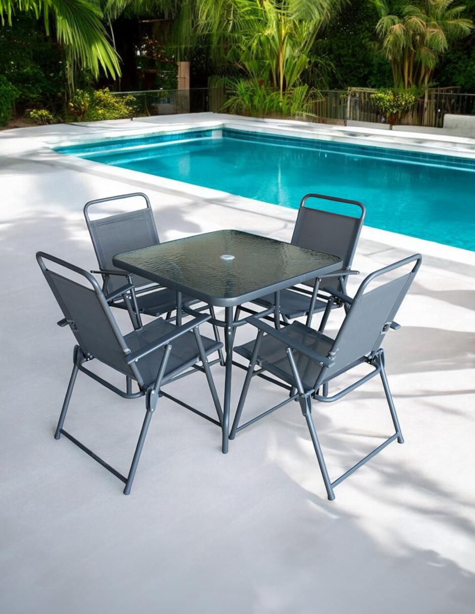 Comedor Jardín para 4 personas de cristal 3