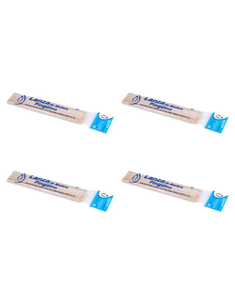 Set de brochetas de madera 50 piezas
