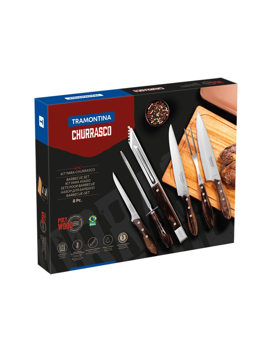 Set utensilios para asar de acero inoxidable 2