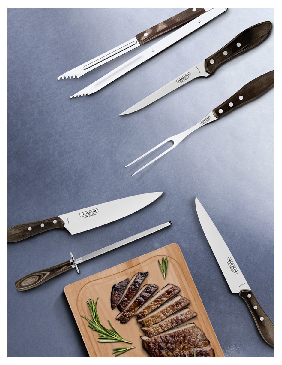 Set utensilios para asar de acero inoxidable 3