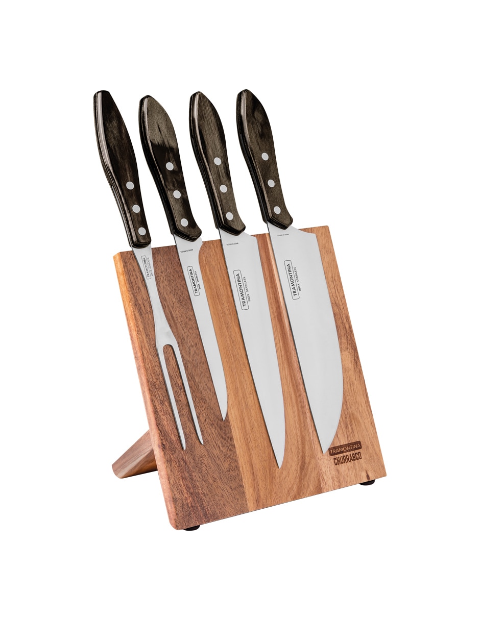 Set utensilios para asar de acero inoxidable