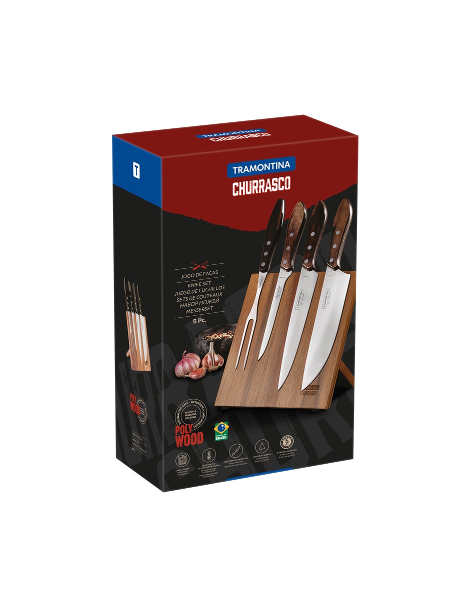 Set utensilios para asar de acero inoxidable 2