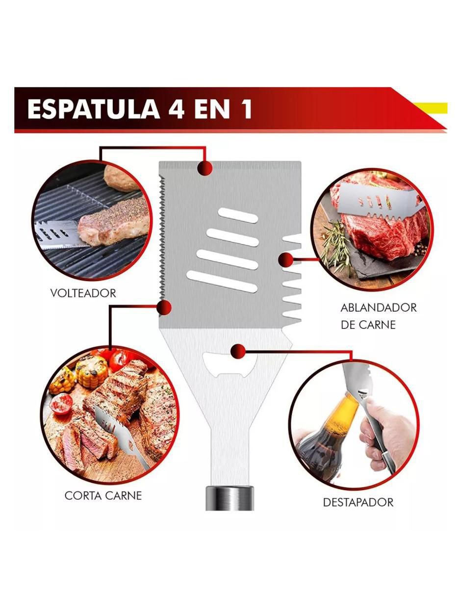 Set BBQ Arizona de acero inoxidable para parrilladas 3