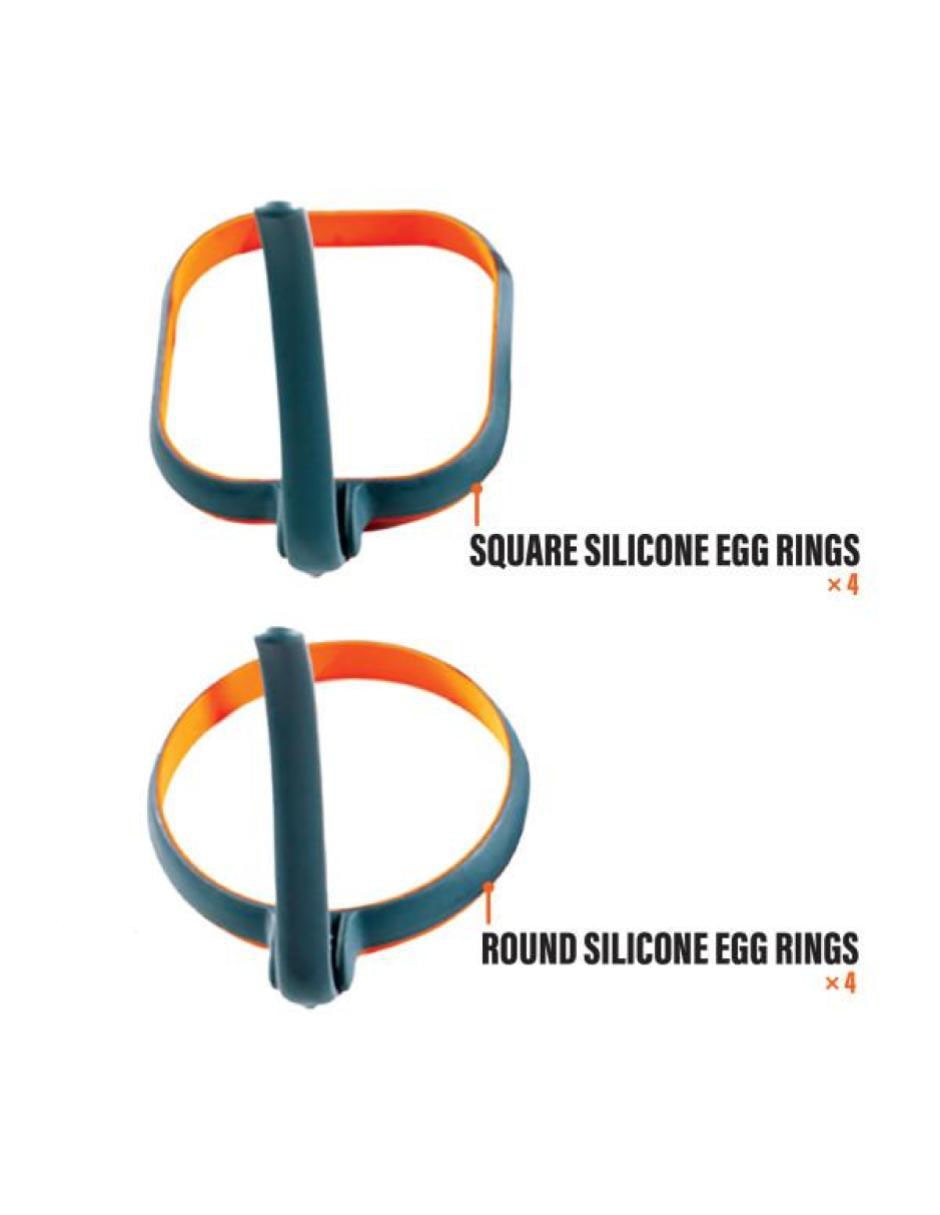 Set utensilios para asar de silicón 5