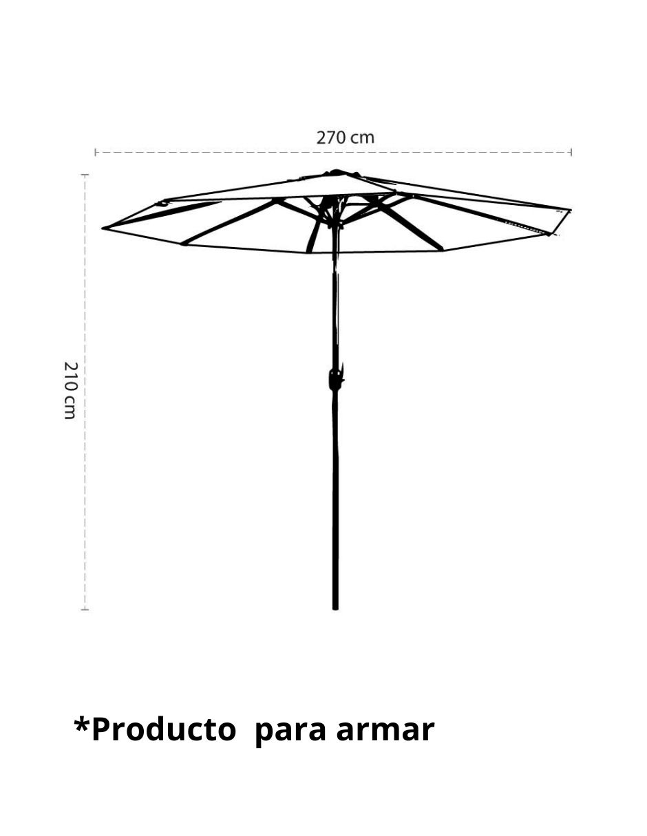 Sombrilla para jardín 5