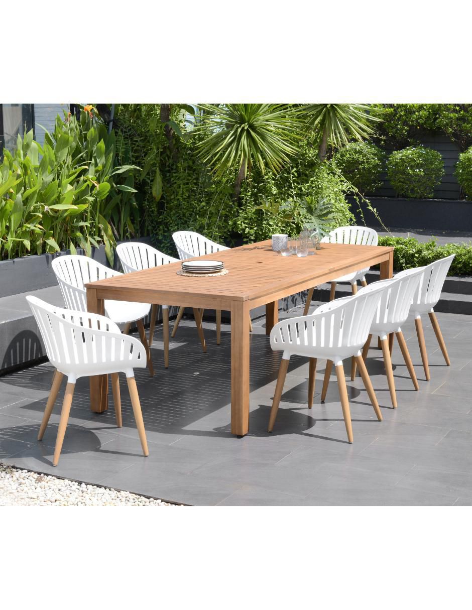 Comedor Mykonos para 8 personas de madera de teca 16