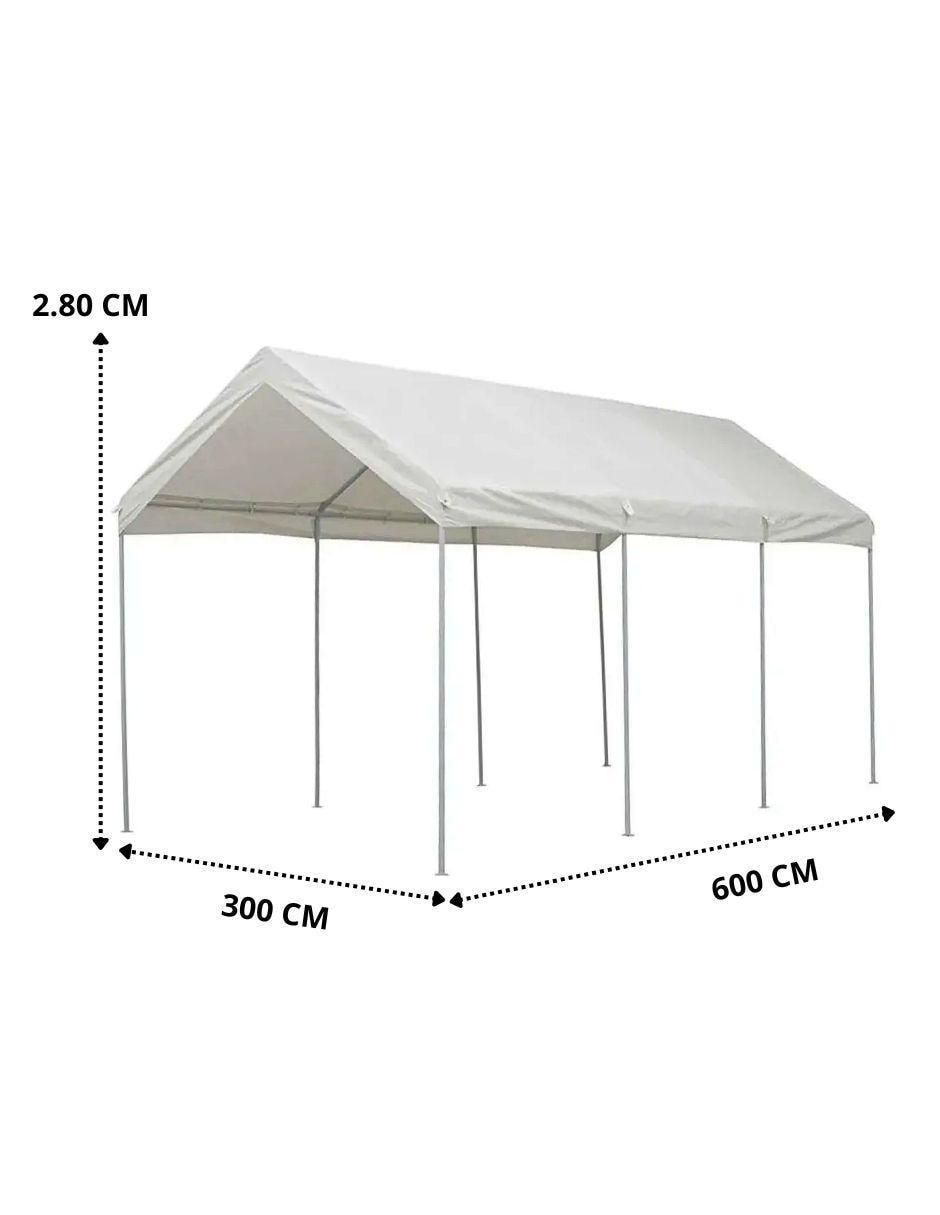 Carpa ancho 300 cm x largo 600 cm 6