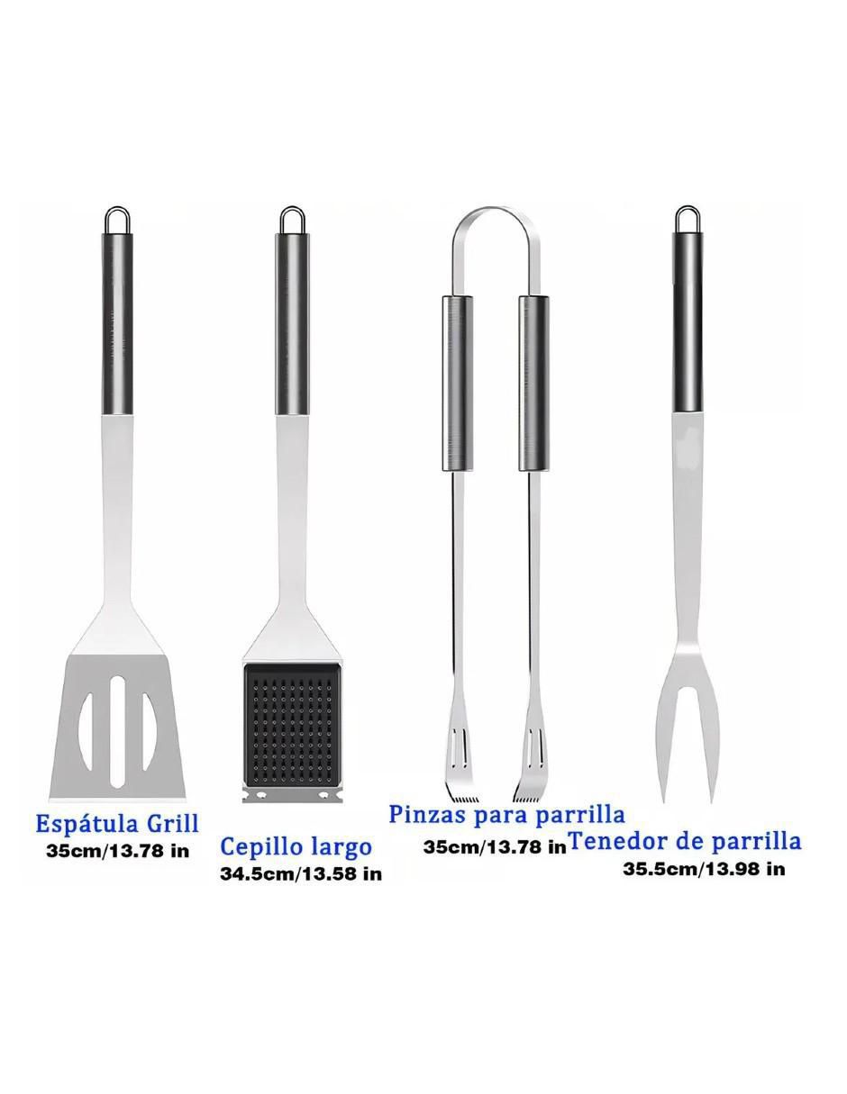 Set utensilios para asar de acero inoxidable 3