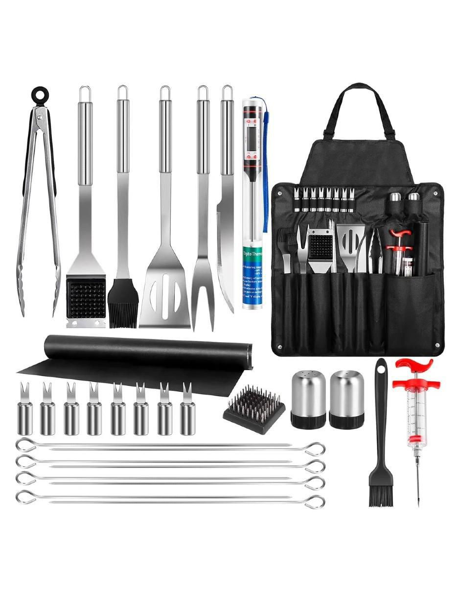 Set utensilios para asar de acero inoxidable 2