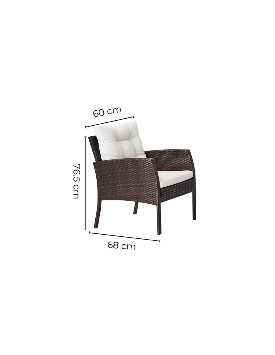 Set modular de ratán PVC 7