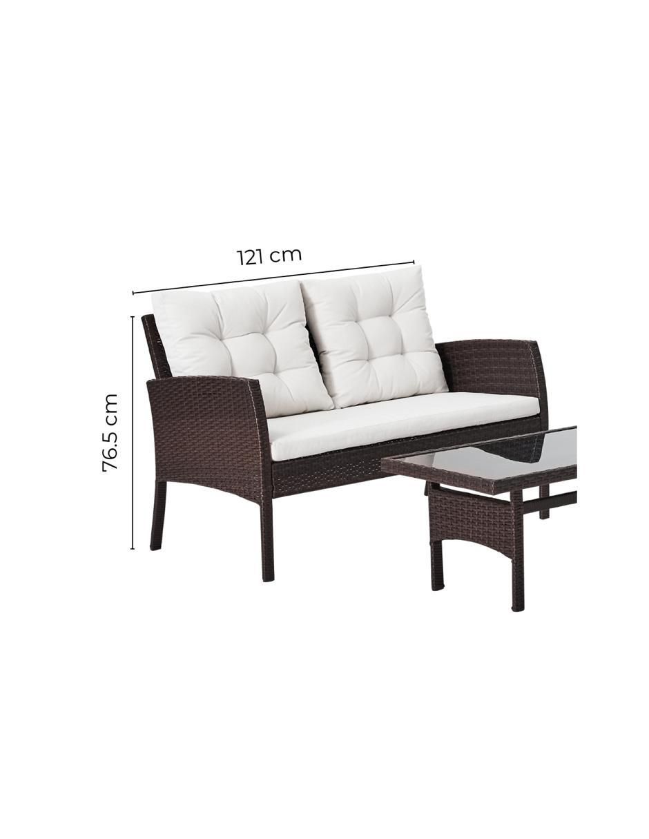 Set modular de ratán PVC 8