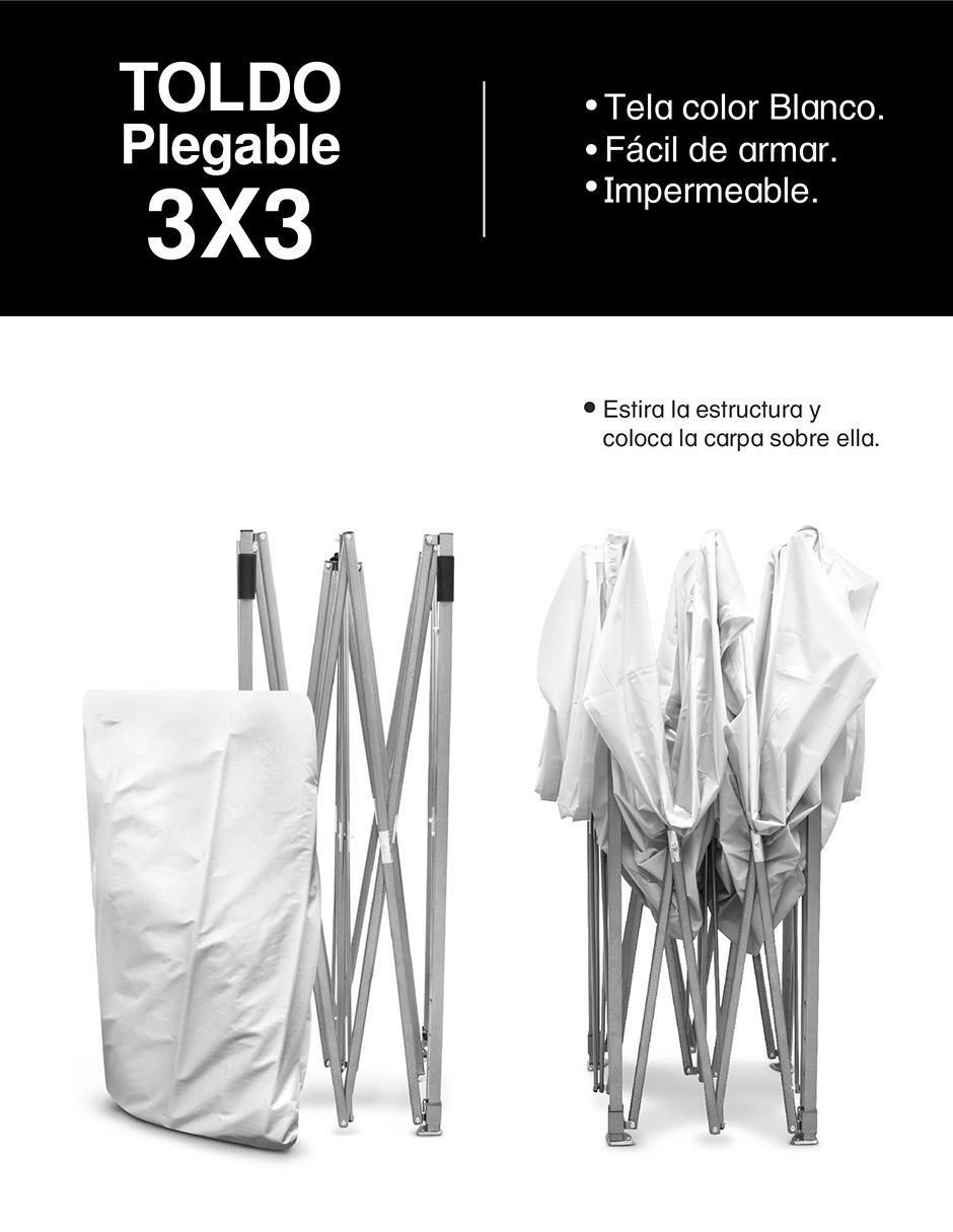 Carpa ancho 300 cm x largo 300 cm 2