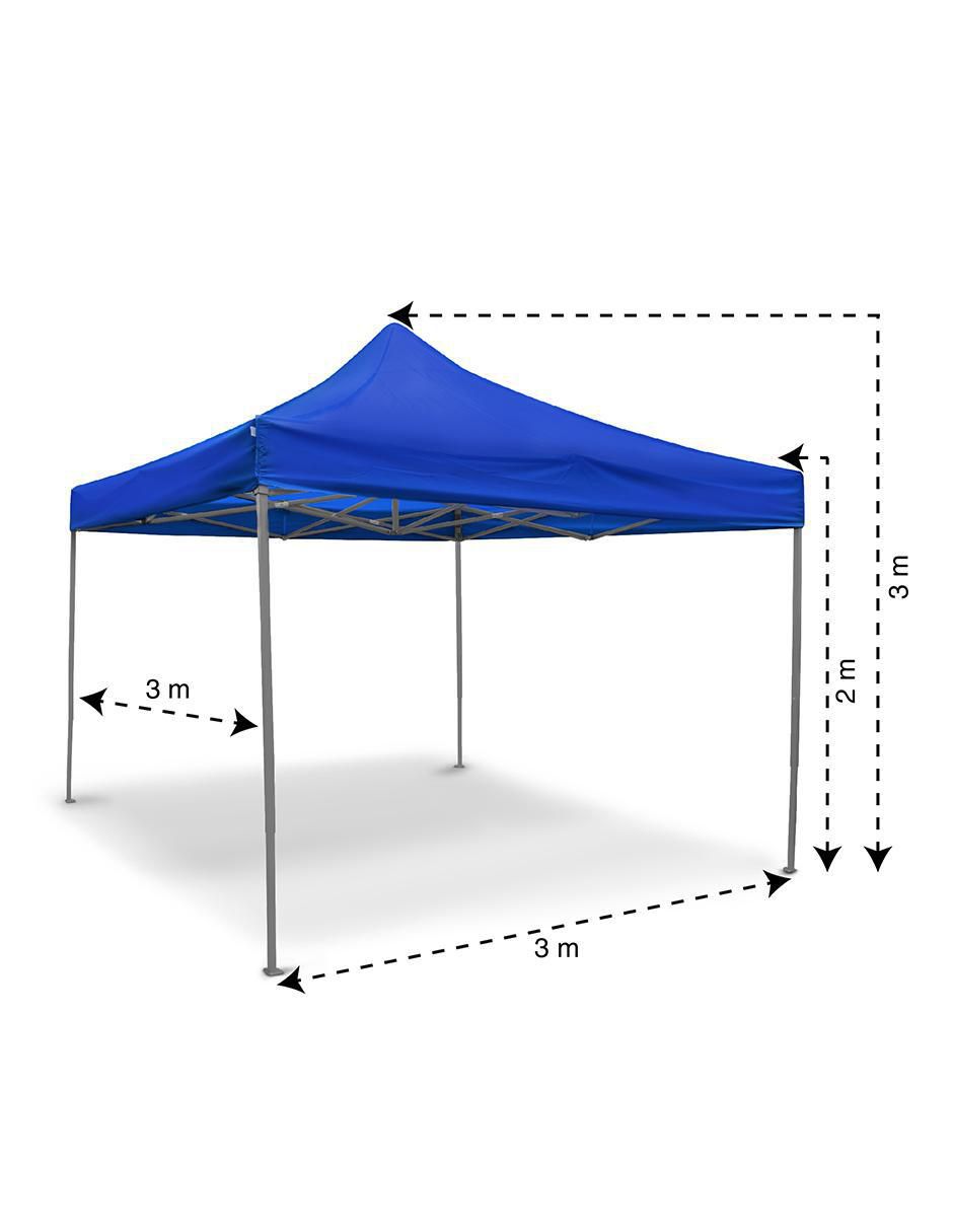 Carpa ancho 300 cm x largo 300 cm 8