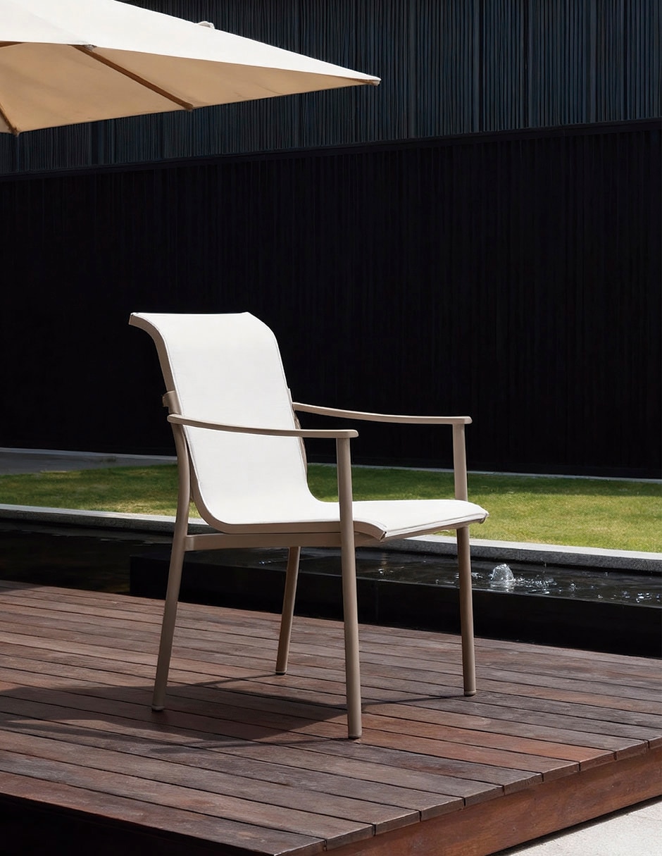 Silla con brazos Aster de textileno 6