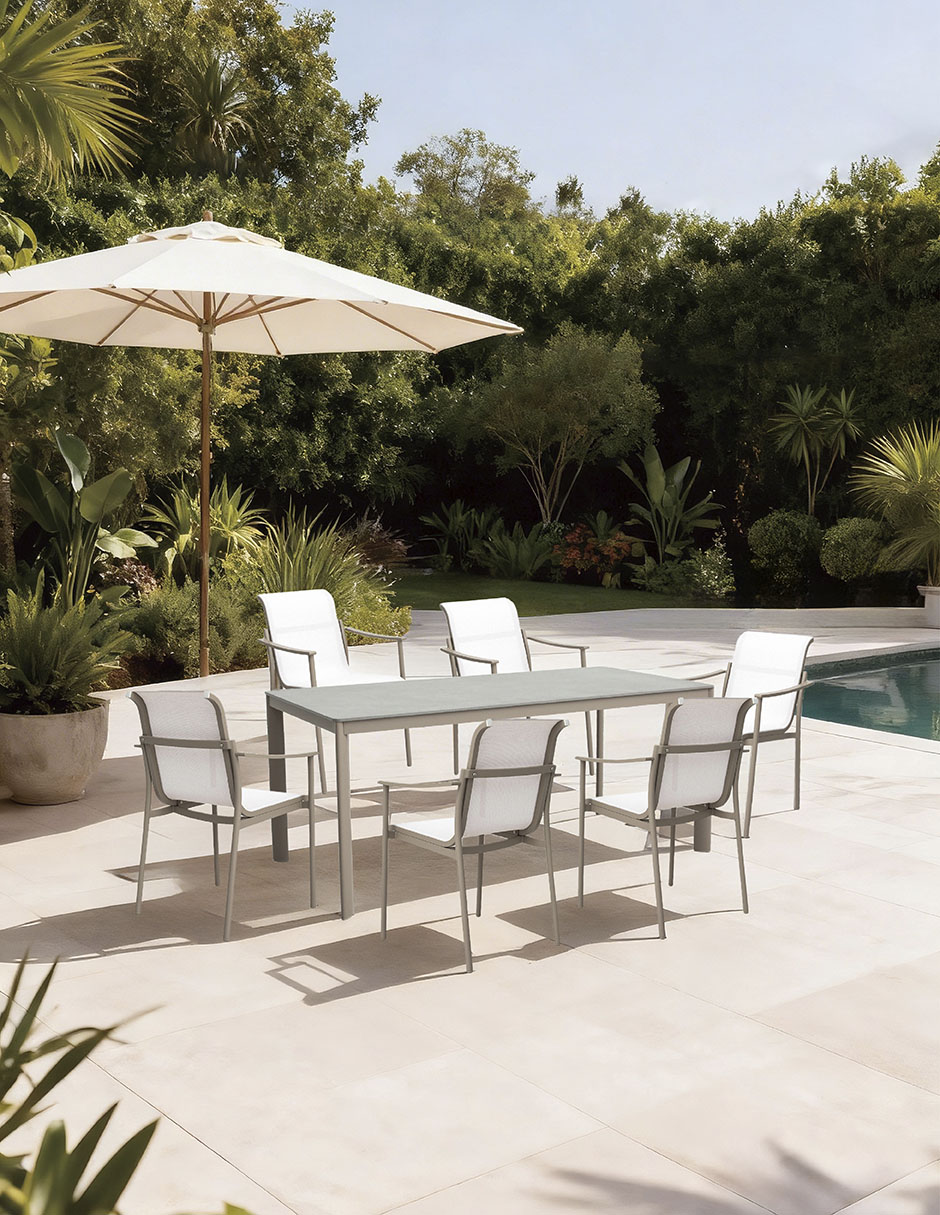 Silla con brazos Aster de textileno 7