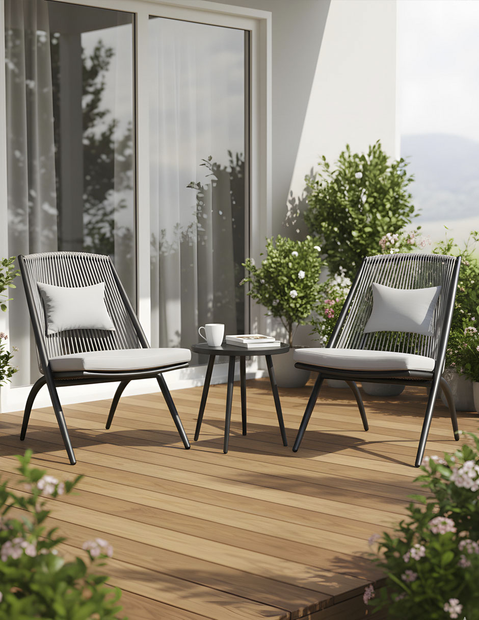 Set antecomedor para exterior Alba 8