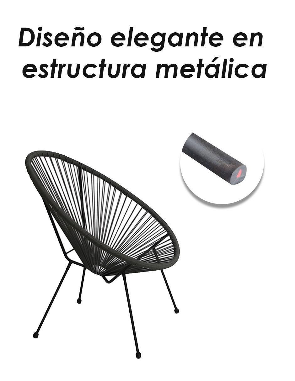Juego de sillas 2 "piezas" acapulco ilios innova "de" acero adulto