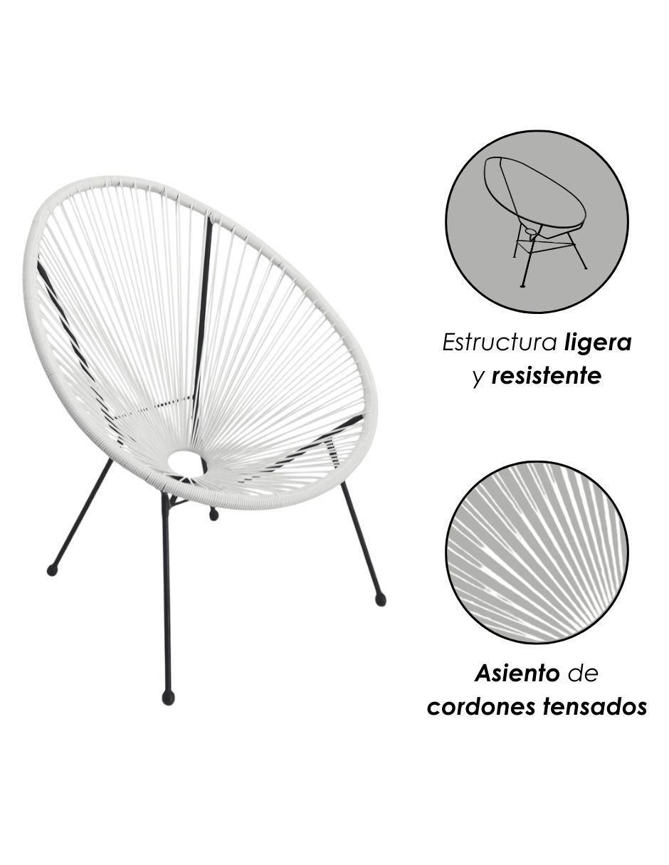 Juego de sillas 2 piezas Acapulco de acero adulto 5