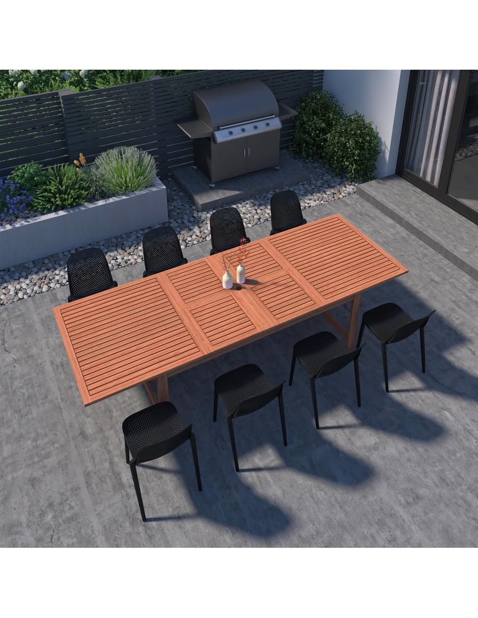 "comedor" saigon midtown concept "para" 8 personas "de" madera de eucalipto