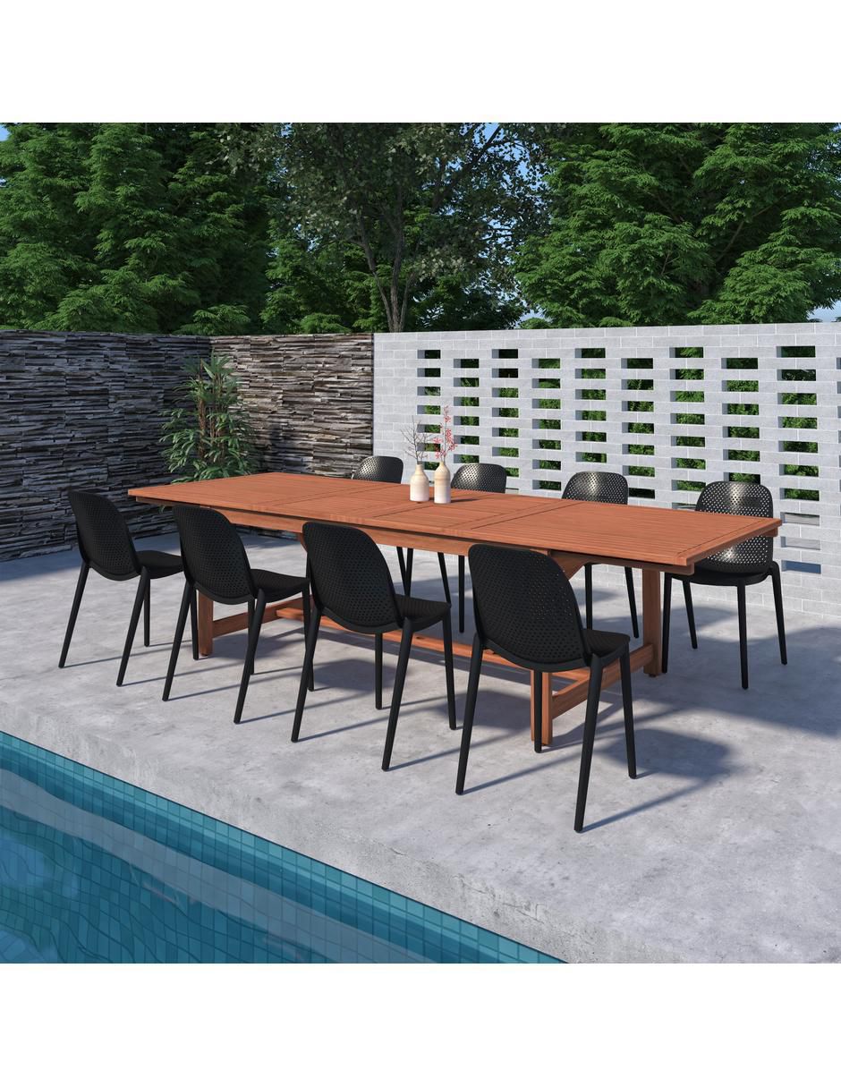 "comedor" saigon midtown concept "para" 8 personas "de" madera de eucalipto