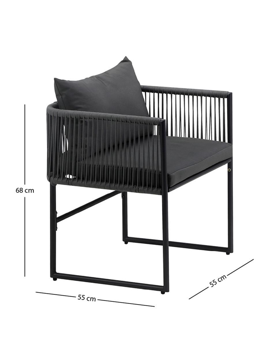 Silla set 2 piezas de metal 8