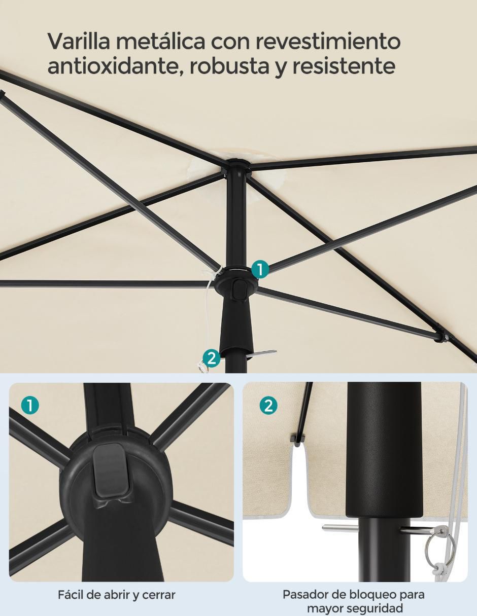 Sombrilla para jardín Sheld 2