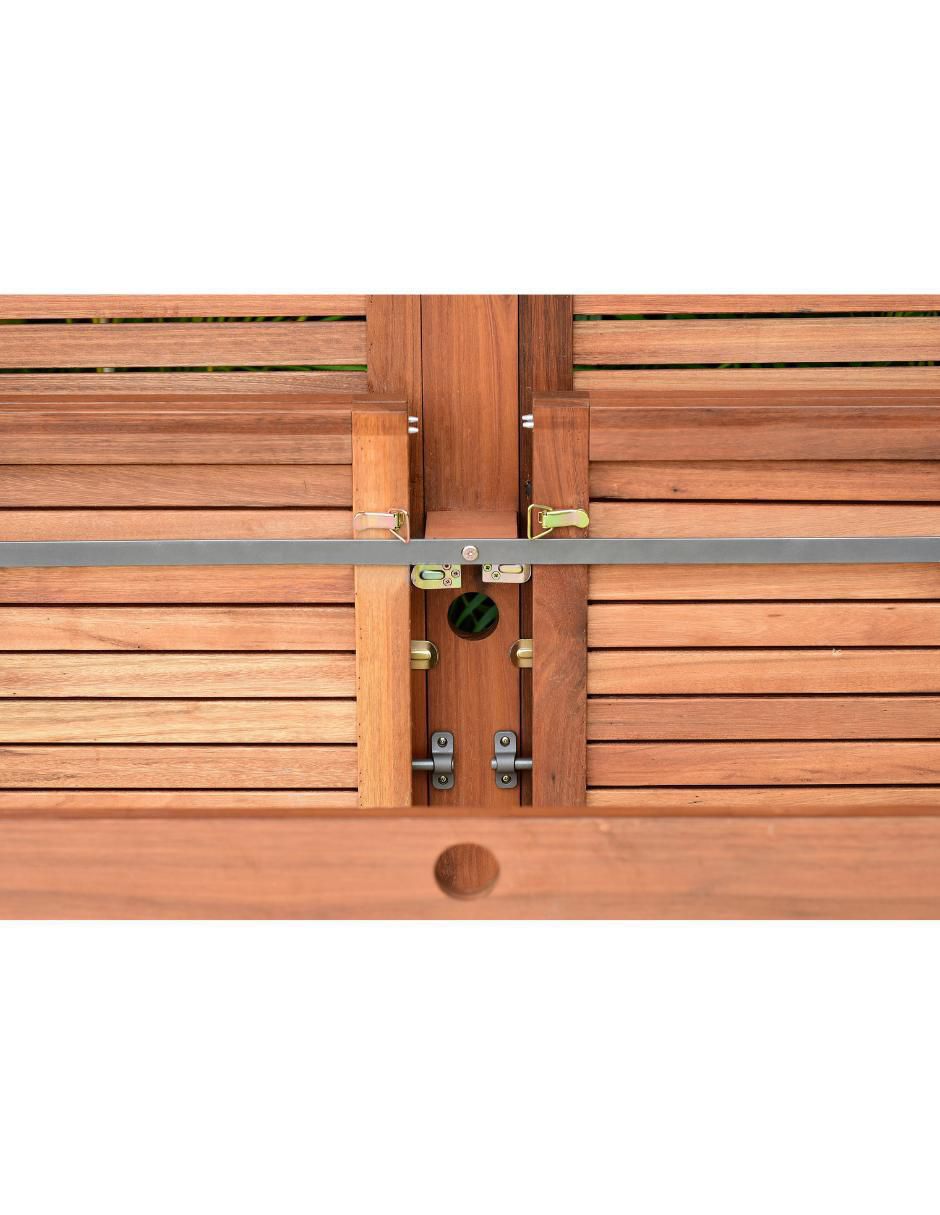 Comedor Montana para 10 personas de madera de eucalipto 7