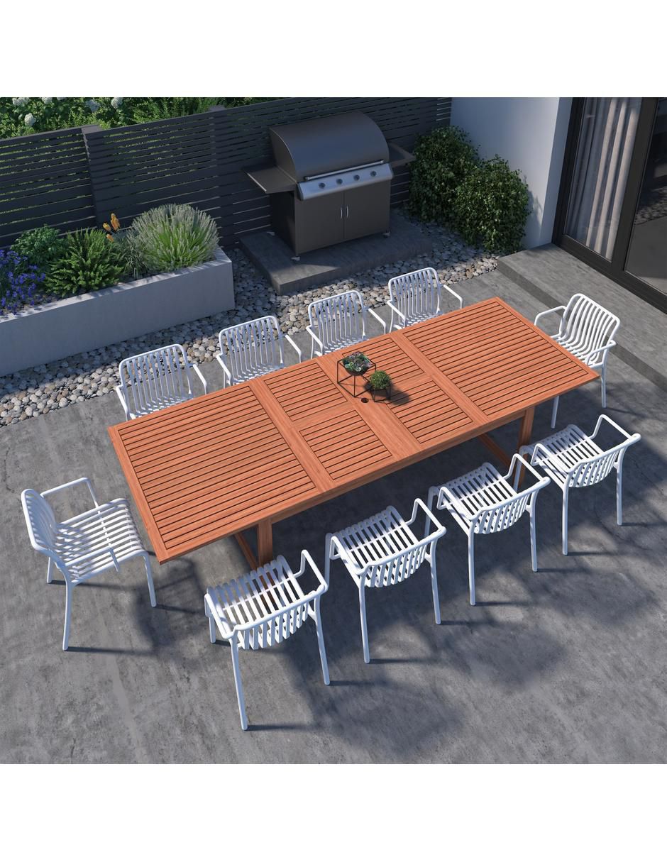 Comedor Montana Midtown Concept para 10 personas de madera de eucalipto