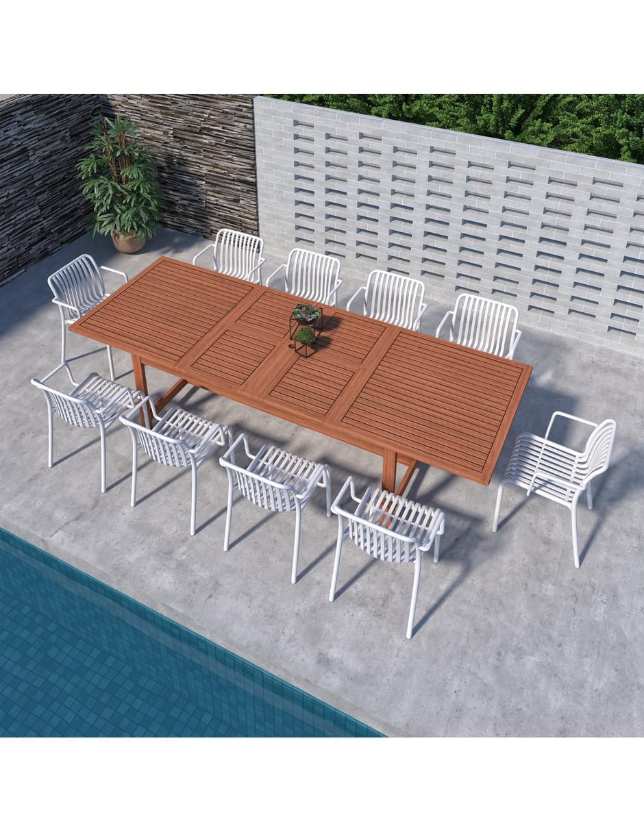 Comedor Montana Midtown Concept para 10 personas de madera de eucalipto