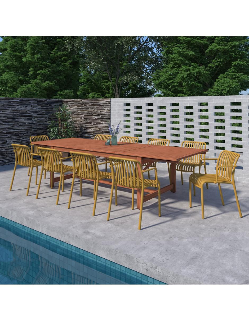 Comedor Montana Midtown Concept para 10 personas de madera de eucalipto
