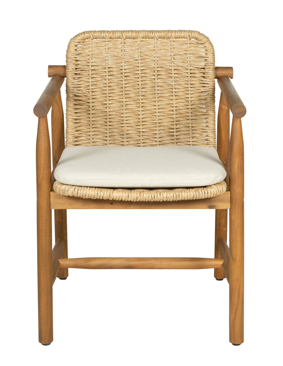 Silla Kamari de madera acacia