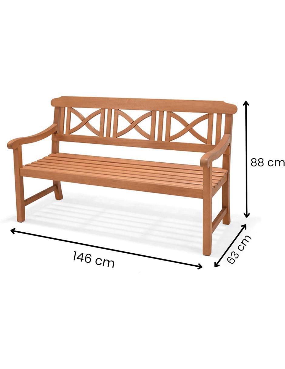 Banca Softcross de madera eucalipto 4
