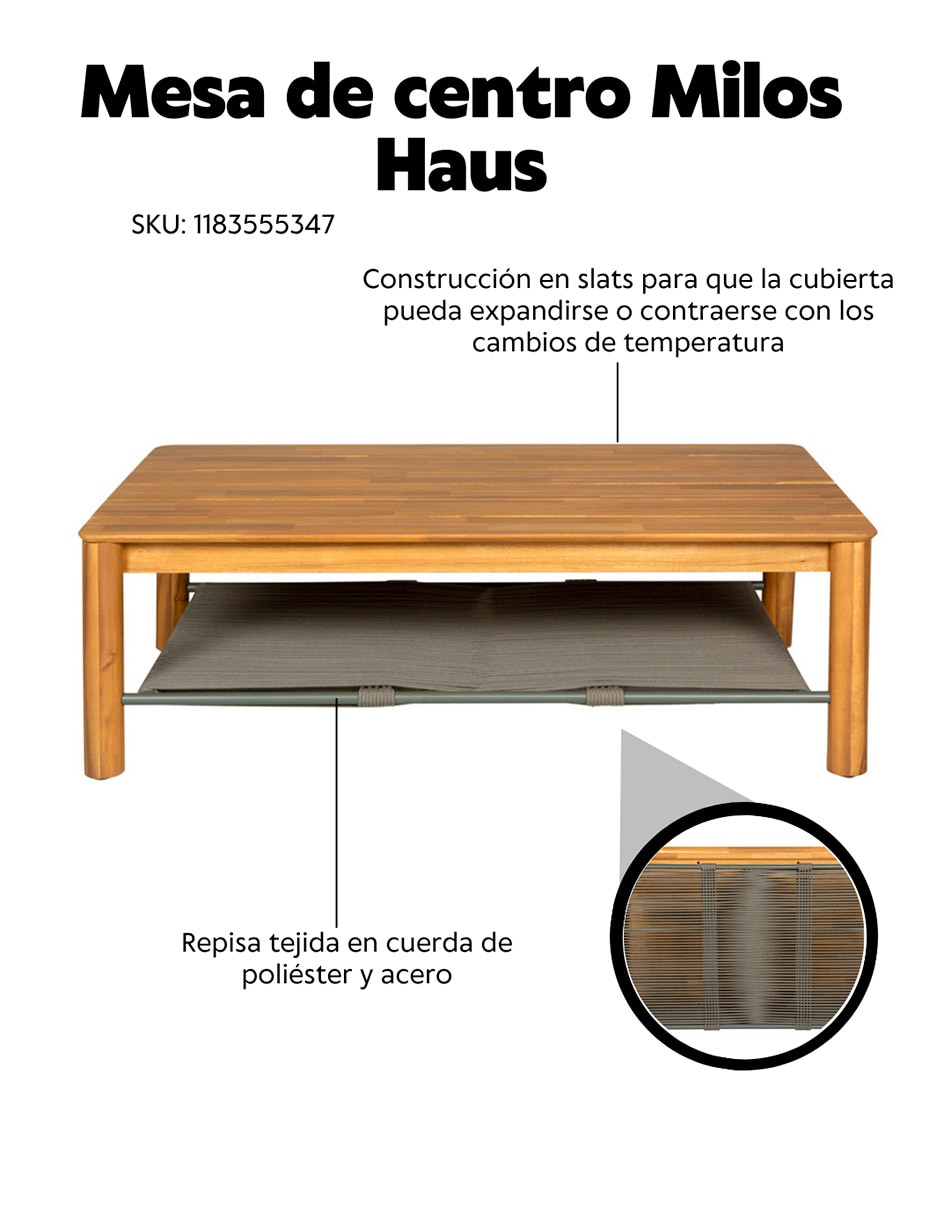 Mesa de centro armable Milos 13