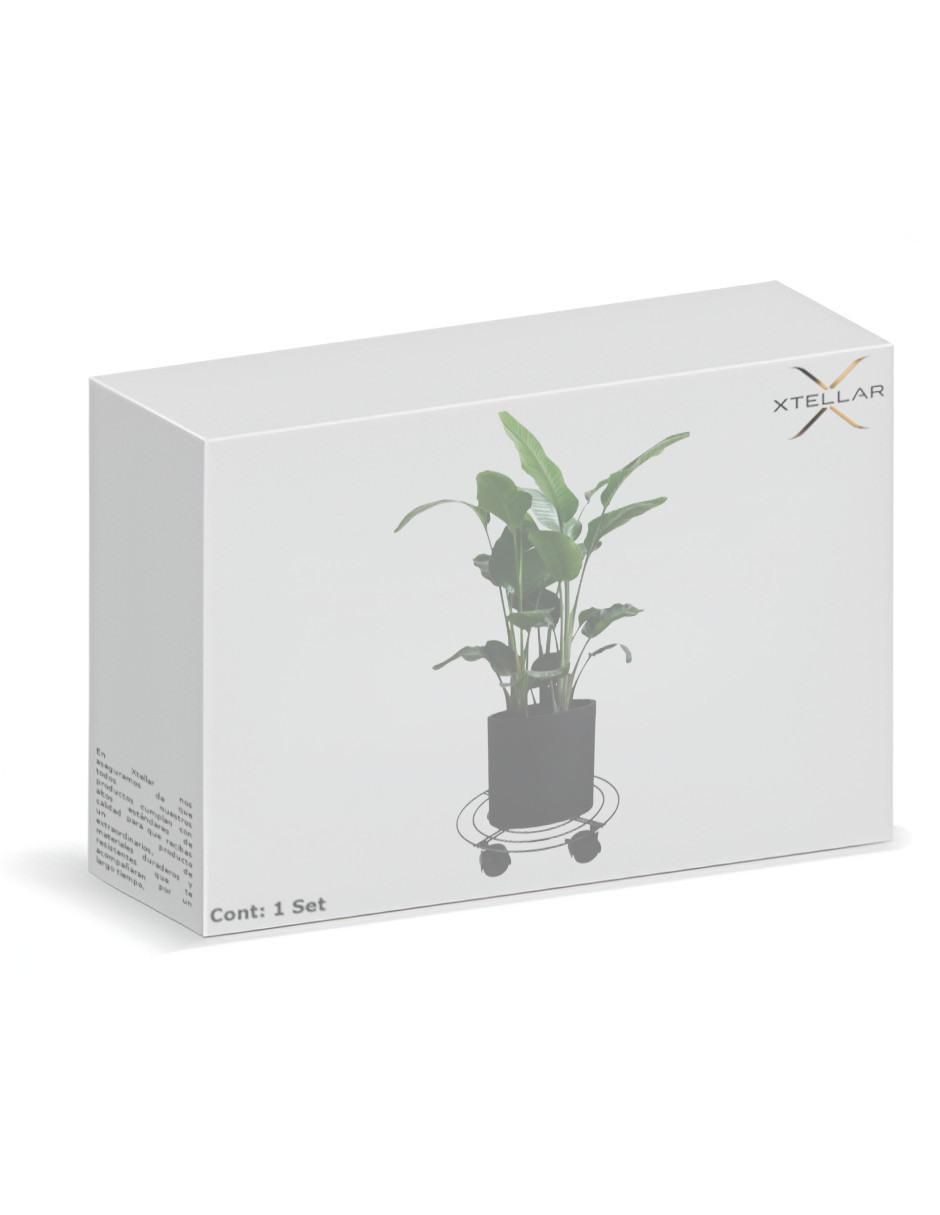 Set base para maceta de metal 4