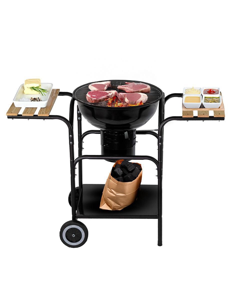 Asador carbón AC18ML de acero inoxidable 4