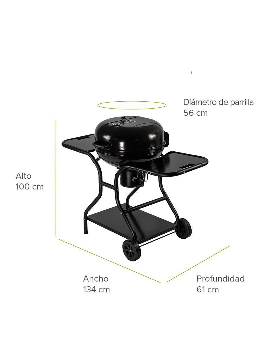Asador carbón AC22ML de acero inoxidable 9