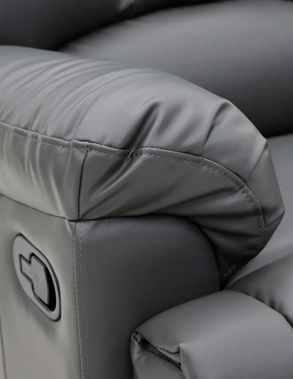 Sillón mecedor Neuss de vinipiel 3