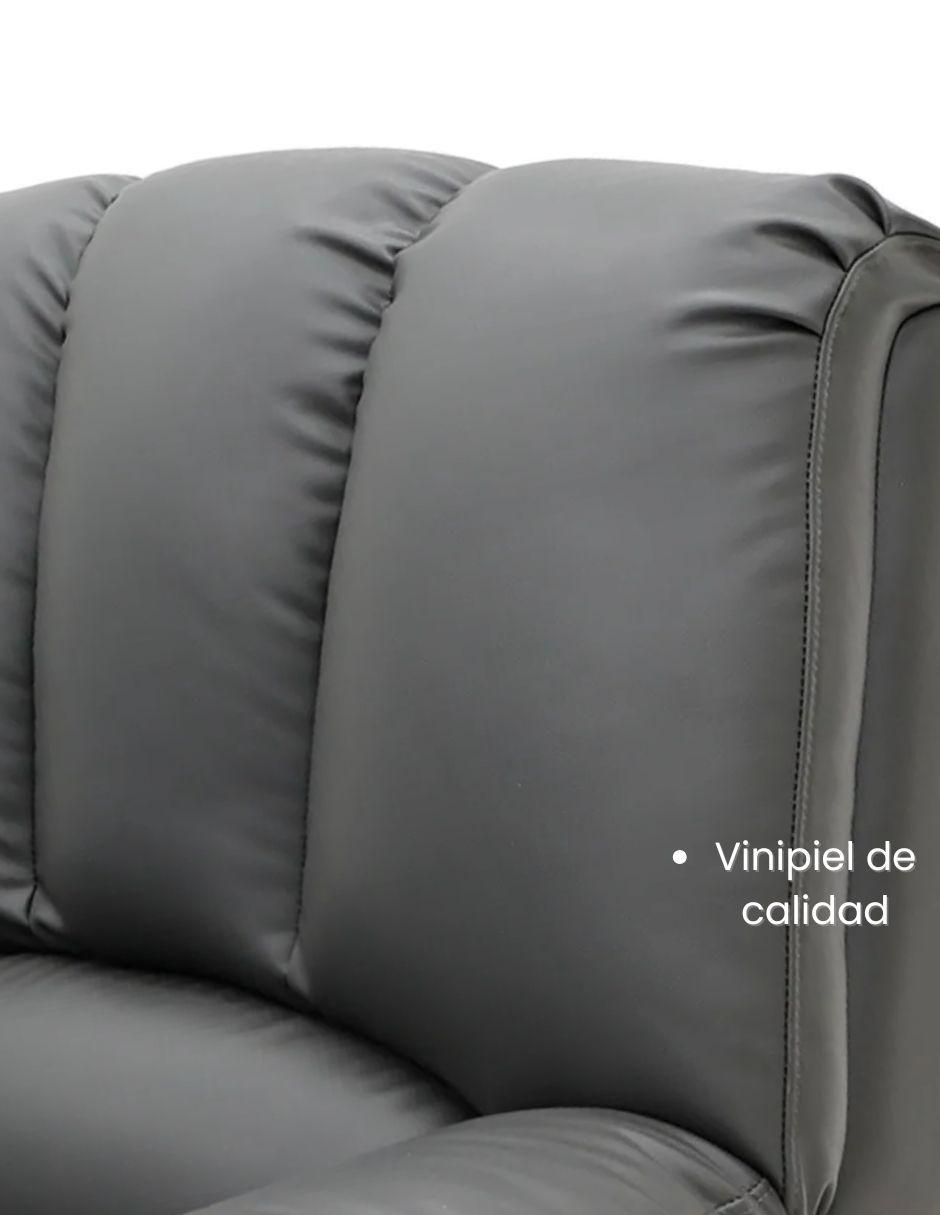 Sillón mecedor Neuss de vinipiel 7